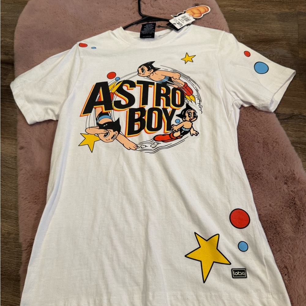 Astro Boy White Graphic Short Sleeve Tee